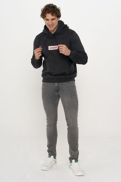Jack & Jones Men's Hooded Long Sleeve Sweatshirt - Bronx