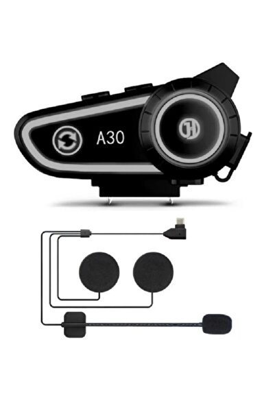 qasul A30 Motosiklet Kask Kulaklık Intercom Işıklı Motorsiklet Interkom