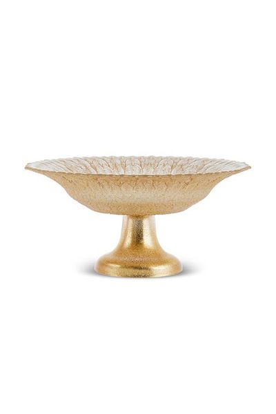 Karaca Gold Bryan Decorative Sugar Bowl - Footed, 22 cm