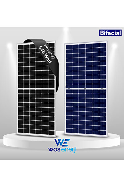 WOS ENERJİ Wos Enerji 545w Watt Güneş Paneli Bifacial Half Cut 144 Hücreli So...