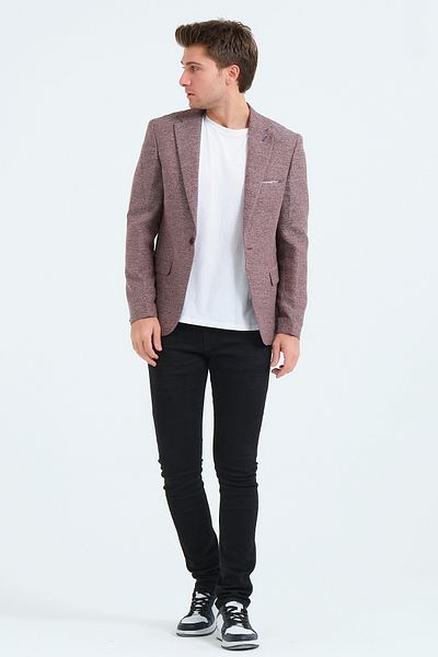VALUE FASHION Tile Blazer, Classic Slim Fit Men's Jacket