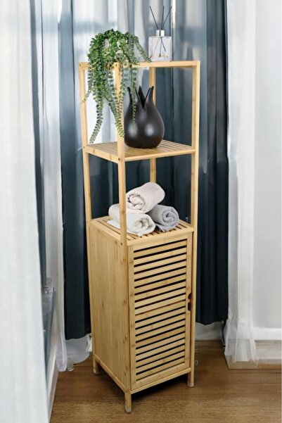 HALL BREATHE Bambu Çok Amaçlı 3 Raflı Banyo Ve Dolap Düzenleyici Organizer Ka...
