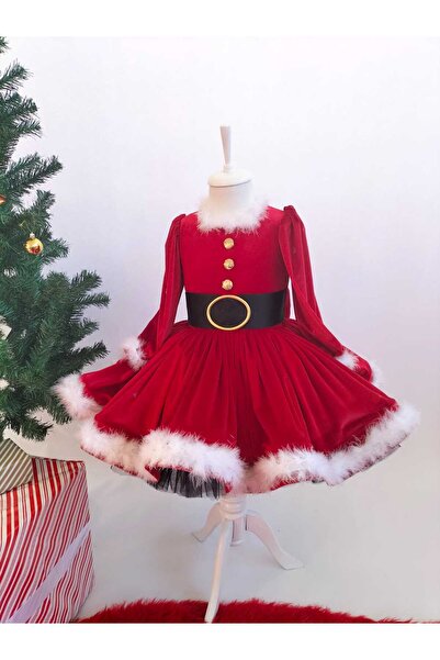 Star Kids Rochie de Anul Nou pentru fete din catifea