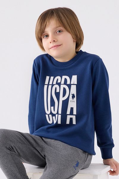 U.S. Polo Assn. ΒΑΣΗ. POLO ASSN. Σετ ανδρικής φόρμας - Dark Indigo, US1901-G