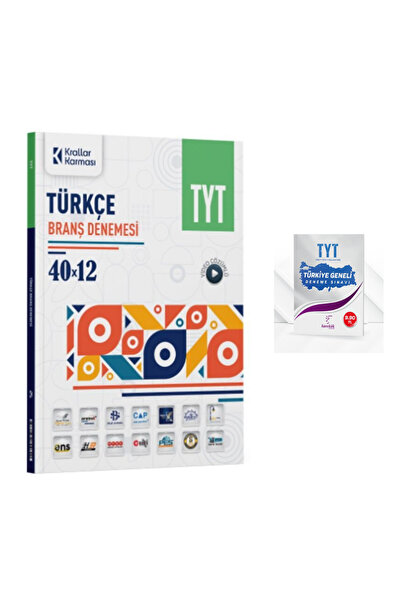 Bes Yayınları Krallar Karması TYT Türkçe 40 x 12 Branş Denemesi + TYT Deneme