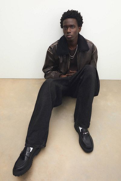 Pull & Bear Loafer with Buckle Detail
