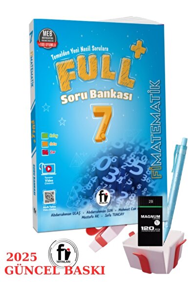 Fi Yayınları 7. Sınıf Full Matematik  Soru Bankası + Faber Eğitim Seti