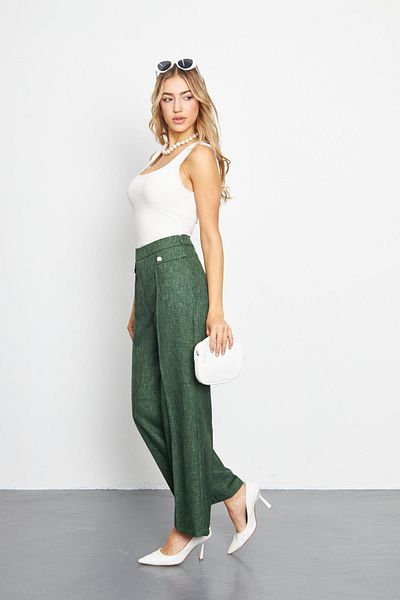 LOVELF Emerald Pocket Detailed Yunefect Trousers