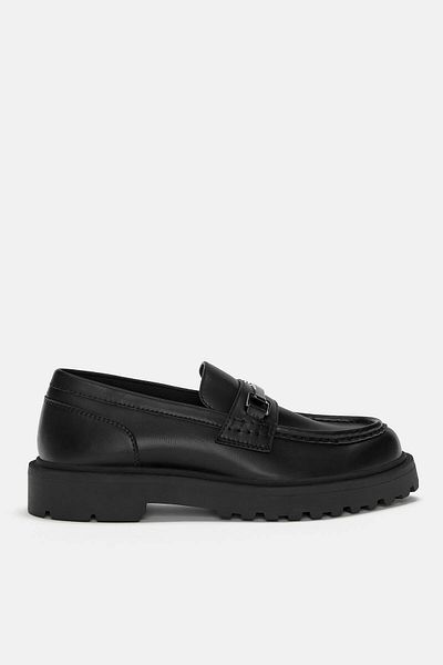 Pull & Bear Loafer with Buckle Detail