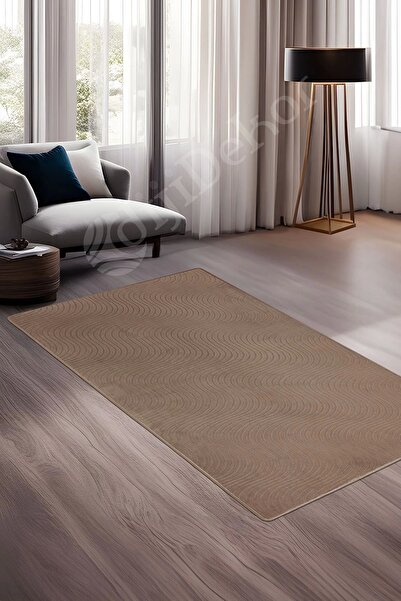 Dijidekor Halı Cool Kahverengi Sahra Kaymaz Yıkanabilir Yolluk Kilim Salon Ha...
