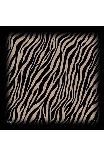 BELİNDA Zebra Desenli Twill Eşarp