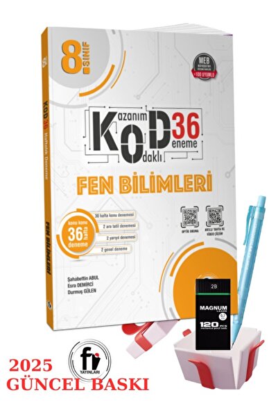 Fi Yayınları 8. Sınıf Fen Bilimleri Kazanım Kod 36 Deneme  + Faber Eğitim Seti