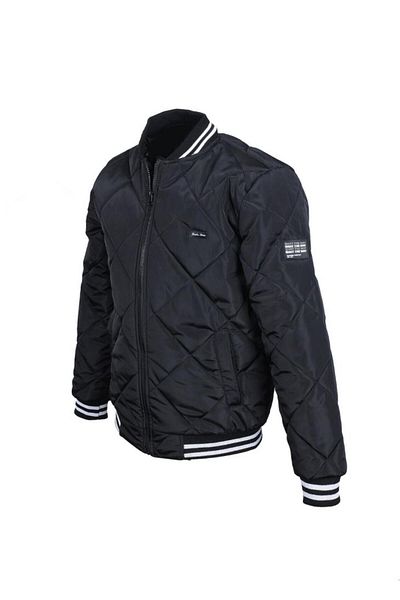 Sanalbolluk Young Sports Model Diamond Stitched Coat Black Color