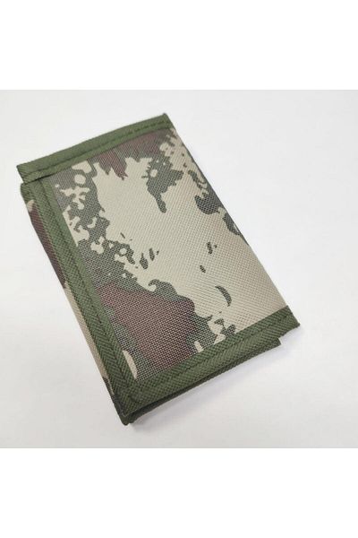 Arpelle Khaki Color Camouflage Waterproof Fabric Wallet