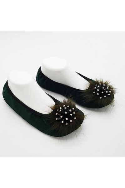 Sanalbolluk Stone Detailed Flat Shoes Home Flats