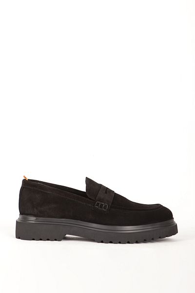 MARCOMEN Genuine Leather Men's Loafer - Thick Sole, Mc 18542 Black