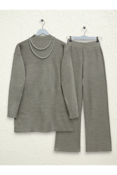 Modamorfo Kő színű féltorok kötöttáru szett