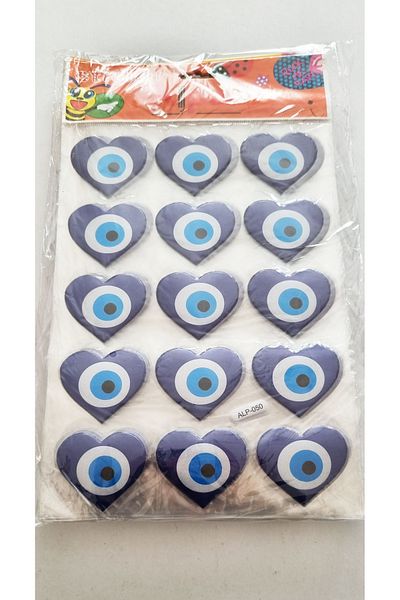 Modellino Autocolant cu relief Emoji de 30x17cm - Păsări cu fața zâmbitoare cu inimă, animale, steag, fructe și model de fluture
