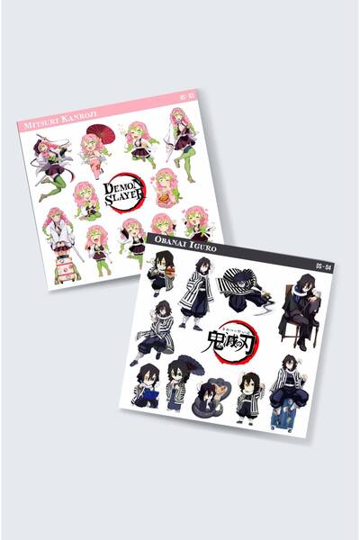 MiniThingsArt Mitsuri Kanroji-Obanai Iguro-kimetsu no yaiba-demon slayer 2li ...