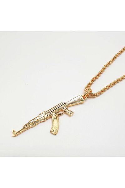 Sanalbolluk Ak-47 Model Men's Necklace
