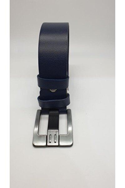 Sanalbolluk Stylish and Simple Navy Blue Color Sports Jeans Belt