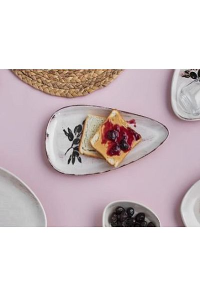 POLYBOTUM New Alyvia 2 Pieces of Boat Plates (21.5 X 11.5 cm)