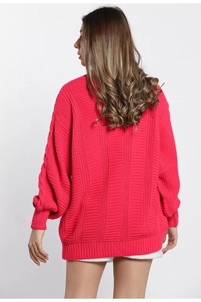 IŞILDA FASHION Cardigan de damă tricotat cu modele