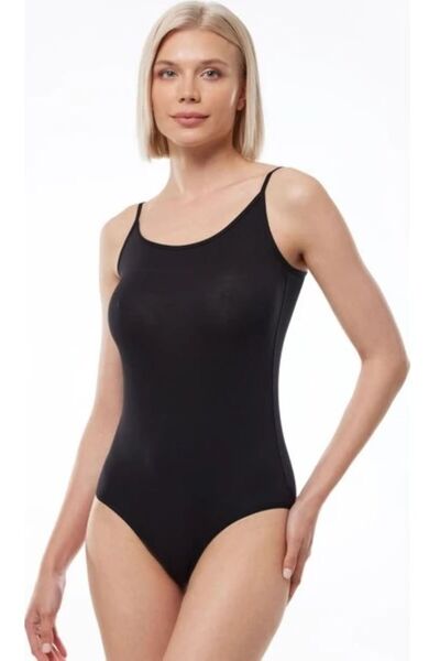 Berrak Kadın Ip Askılı ''kancalı'' Zıbın Body %92 Cotton Pamuk %8 Elastane