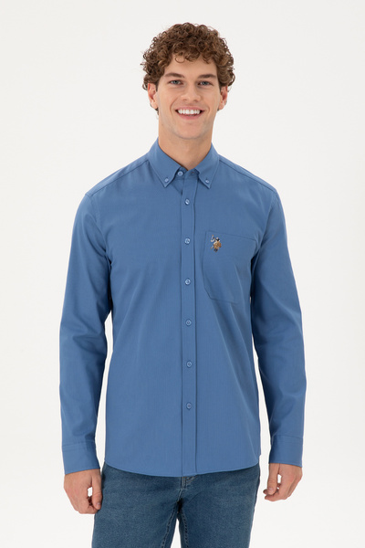 U.S. Polo Assn. قميص ساكس بأكمام طويلة للرجال 50291244-VR032