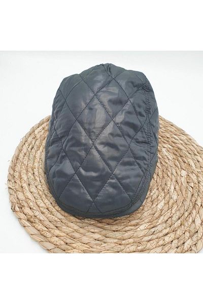Sanalbolluk Square Stitched Men's Cap Black Color