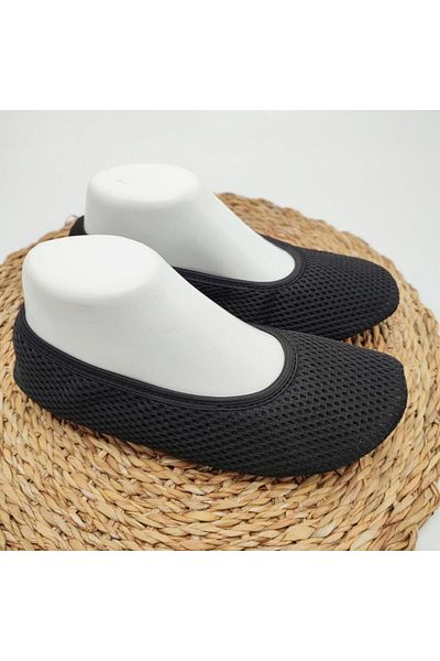 Sanalbolluk Black Color Hajj and Umrah Ballerina Non-Slip Sole
