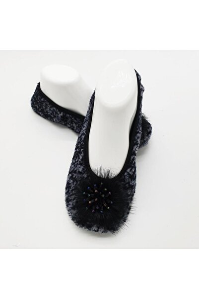 Sanalbolluk Gri Ve Lacivert Karışımlı Babet Ev Patiği