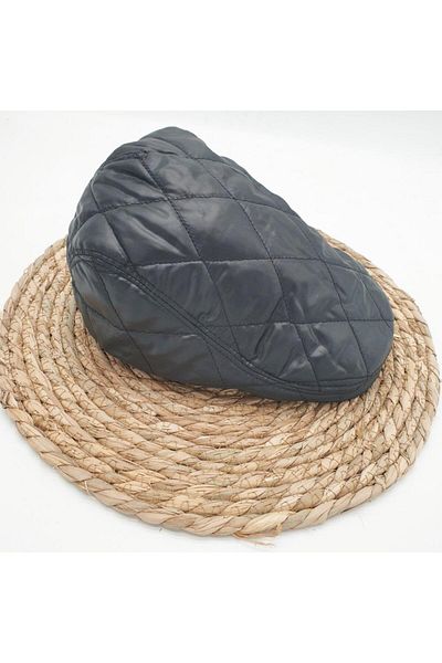 Sanalbolluk Square Stitched Men's Cap Black Color