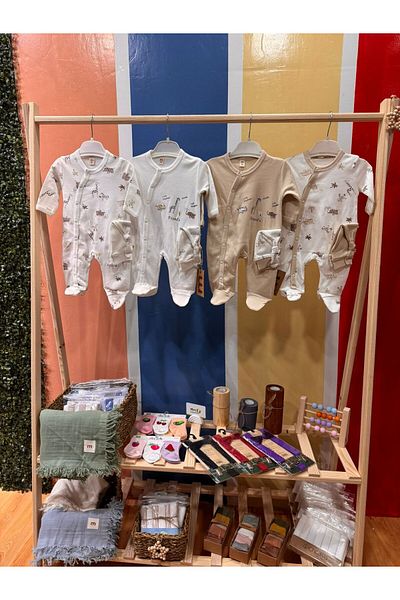 MİNİLOPPOO 2 Pieces Jumpsuit and Hat Set - Miniloppoo