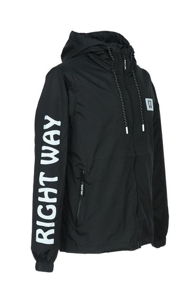 Sanalbolluk Hooded Sports Spring Coat Black Color