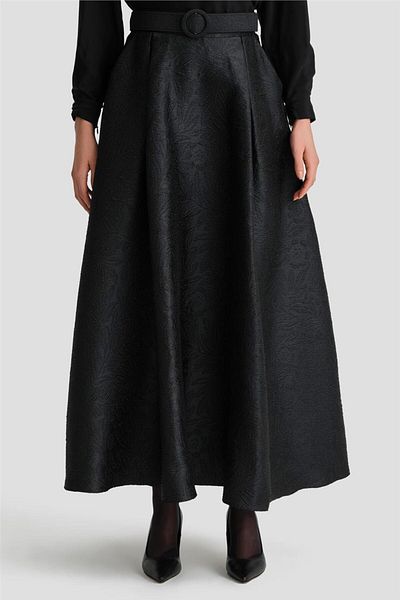 Armine 24K1700 Model Black Jacquard Crinoline