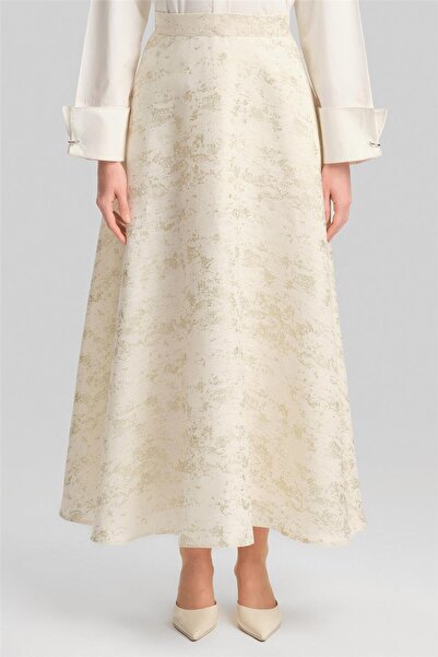 Armine File Garnili Simli Etek 24y1633 Bej