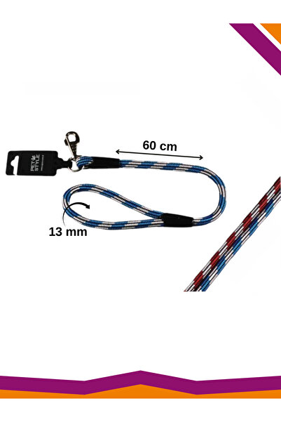 Hawhaw Köpek Gezdirme Tasması İp Fitil Kısa Boy 13 mm x 60 cm