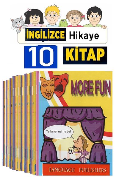 Easy Readers Engleză 10 Psc. Carte de lectură de povești 2. 3. 4. Clasa Începător - Etapa -2. Set cod Qr antrenat