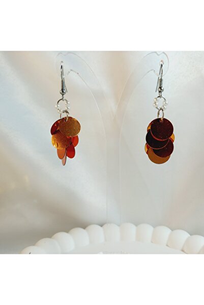 Crystal Atelier Pearl Bead Sequin Earrings - Aesthetic Soft Vibes Vintage Gift Design Sequin Dangle Earrings