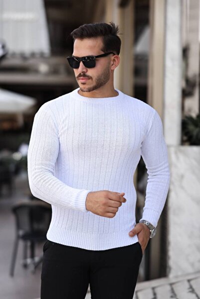 ROBERTO BORNOVA Πλεκτό πουλόβερ με λαιμόκοψη