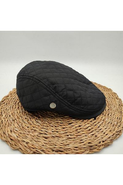 Sanalbolluk Square Stitched Men's Cap Black Color