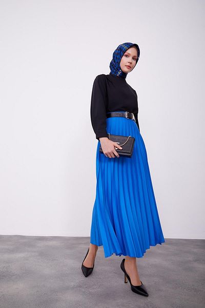 Armine Πλισέ φούστα σε χρώμα Cobalt - 23k1429