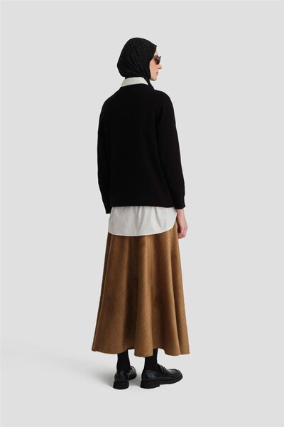 Armine Beş Parçalı Etek Ort1731 Camel