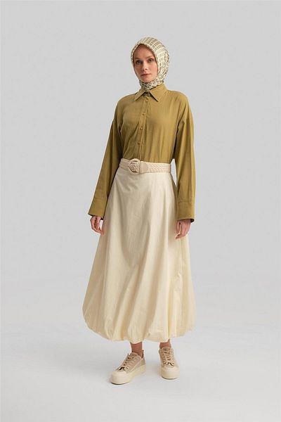 Armine Moonstone Balloon Skirt - 24Y1641 Model