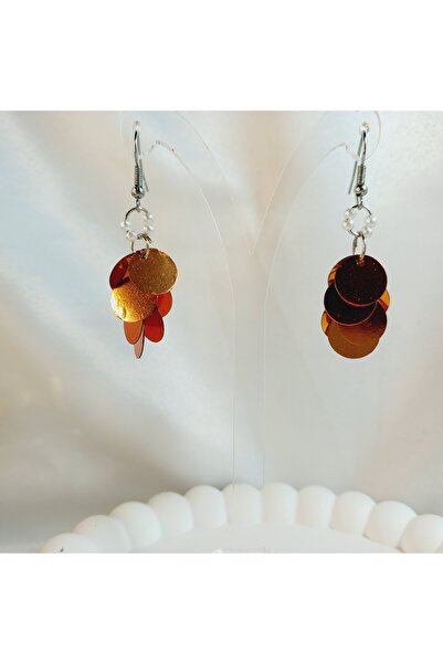 Crystal Atelier Pearl Bead Sequin Earrings - Aesthetic Soft Vibes Vintage Gift Design Sequin Dangle Earrings