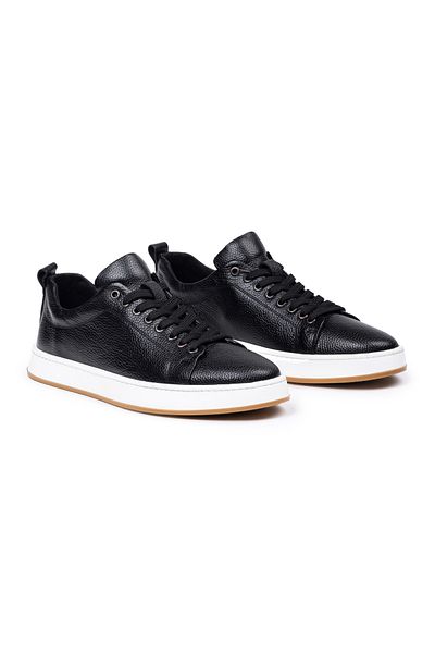 SELİN SOYLU Men's Genuine Leather Sneakers, Casual Shoes, 100% Leather Shoes, 4 Seasons Men's Sneakers
