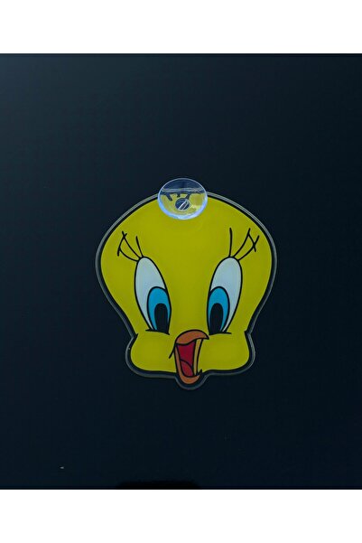 Genel Markalar Çizgi Film Karakter Tweety Model 2 Vantuzlu Araba Oto Cam Süsü