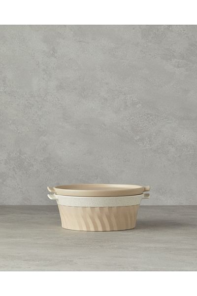 English Home Pure Stoneware Round Baking Pot 24,2X21,8X8 cm Cream