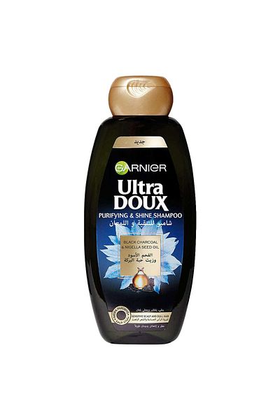 Garnier - Ultra Doux Shampoo - Nigella Seed & Charcoal - 600Ml